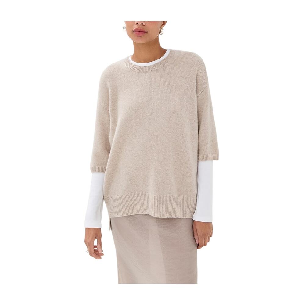 Lisa Yang Cashmere Tan Camille Sweater Size 1